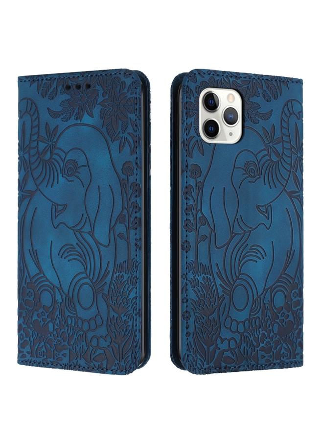 Zaboon Case For iPhone 11 Pro Retro Elephant Embossed Leather Phone Case - Image 1