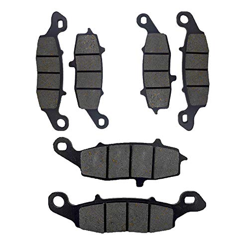 AHL Front and Rear Brake Pads Compatible with Kawasaki Vulcan 1500 VN1500 2001-2005, Vulcan 1600 VN1600 2005-2008, Vulcan 1700 VN1700 2009-2013, ZR7S ZR750 ZR-750 2001-2005, VN 1500 1600 1700 - Image 1