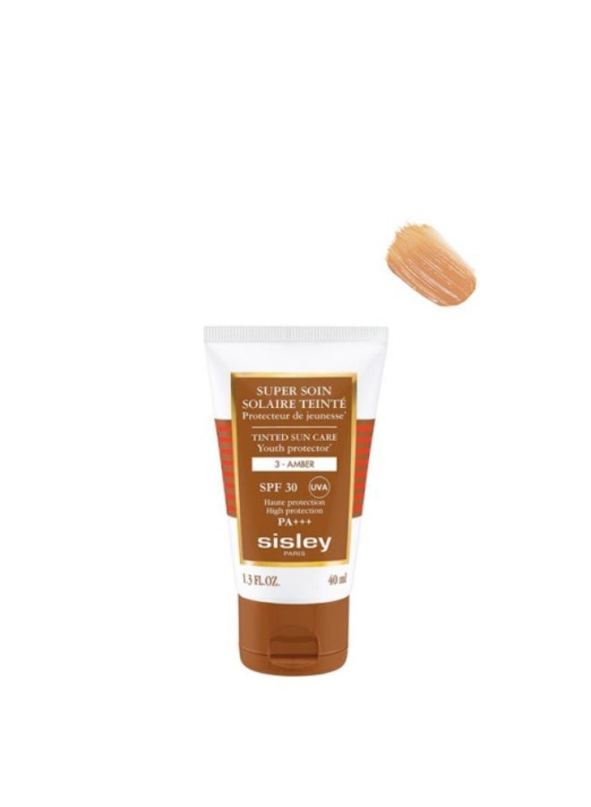 سيسلي سوبر سوين سولير تينتي ملون للوقاية من الشمس SPF30 رقم 3 عنبر 40 مل - Image 1