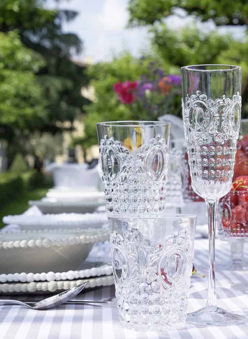Baci milano Water Glass – Acrylic (Ø 9 cm, H 10.5 cm) – Baroque & Rock Collection  - Image 2