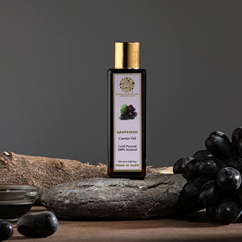 RYLLZ ESSENTIALS Grapeseed Carrier Oil for Hair Growth, Acne, Pimple, Face Massage, Glowing, Radiant Skin | 100% Pure & Natural | Cold Pressed & Extra Virgin Oil | 100ml - Image 2