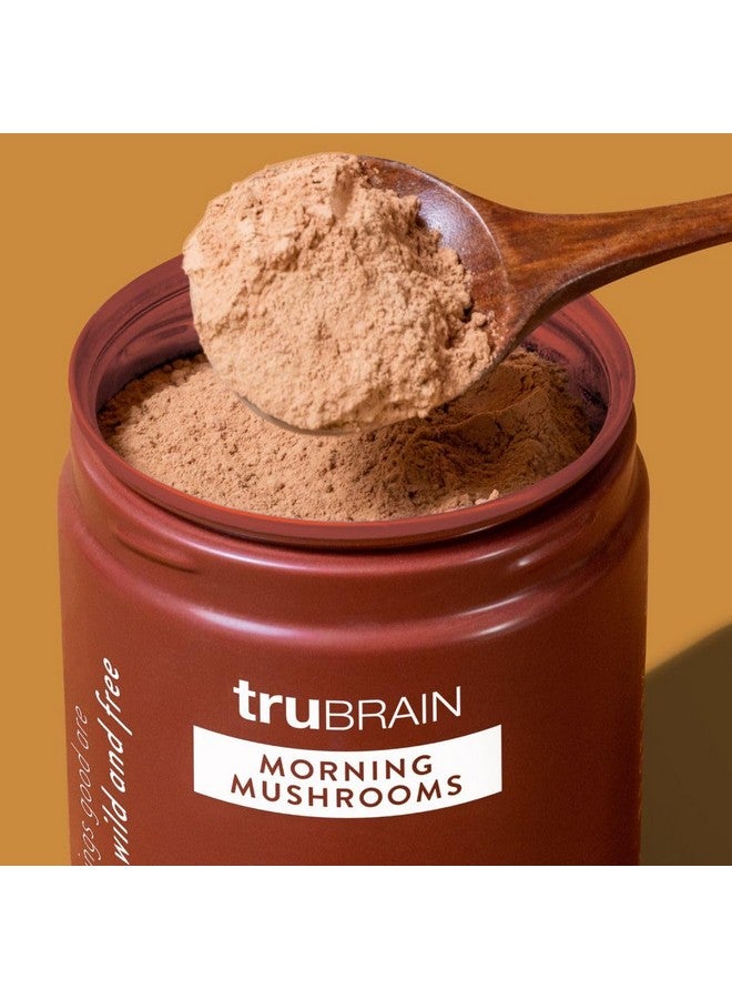 TruBrain Morning Mushrooms: Coffee Alternative with Superfoods & Adaptogens | USA-Grown Lion’s Mane, Chaga, Cordyceps, & Reishi Mushrooms | Natural Energy, Focus, and Immune Support - Image 2