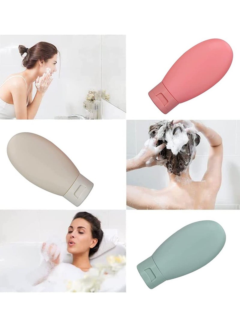 Zikra Travel Bottles for Toiletries 11 PCS Leak Proof, Refillable Squeezable Liquid Empty Containers Travel Containers with Bag - Image 4