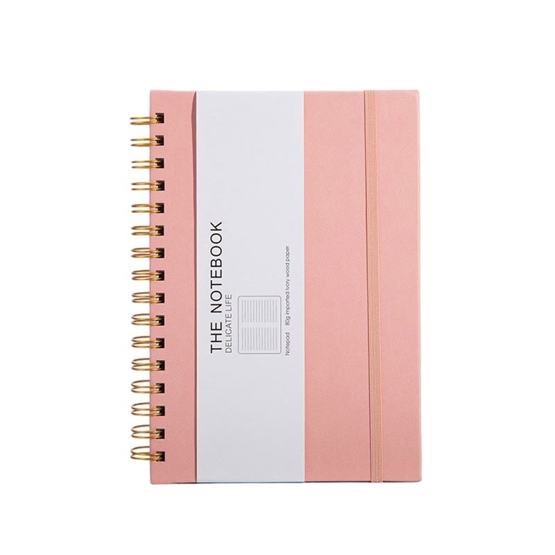 Noteory 200-Page Thick Leather-Bound Lined Spiral-Bound Notebook, Convenient Notebook For Office And Study Use - Image 1