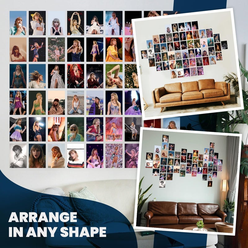 Wallgasm Football Collage Kit - Set of 54, 4 x 6 Inches Posters | Poster Set For Room, Wall Art for Bedroom, Gym, Office (Taylor Swift) - Image 4