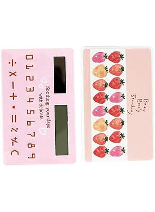 Ultra Thin Solar Pocket Calculator 2 Pack Mini Energy Saving for Students Office - Image 1