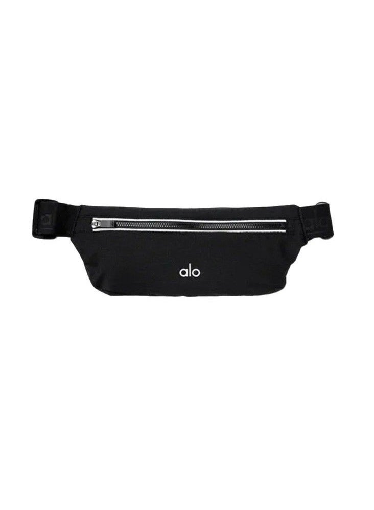 alo Aloyoga lightweight sports waist bag, double-layer mesh phone waist bag, adjustable elastic waist bag  - Image 1