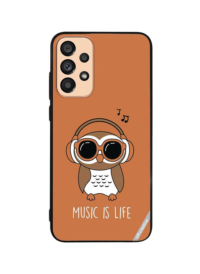 VR CREATIVE Protective Case Cover For Samsung Galaxy A33 5G Music Is Life Design Multicolour - Image 1