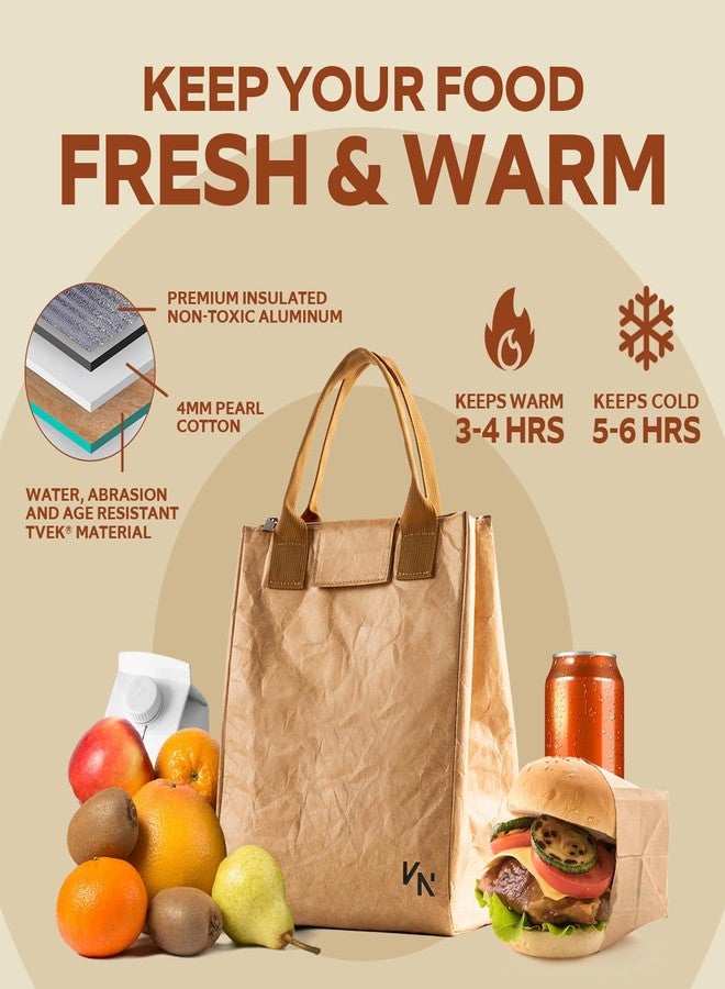 VonNova Women’s Insulated Lunch Bag with Premium 4mm Cooler Insulation, Cute Large 7L Lunch Tote for Office, Durable Small Lunch Box for Women, Stylish Lunchbox for Adults, Teens, Nurses, Teachers - Image 5