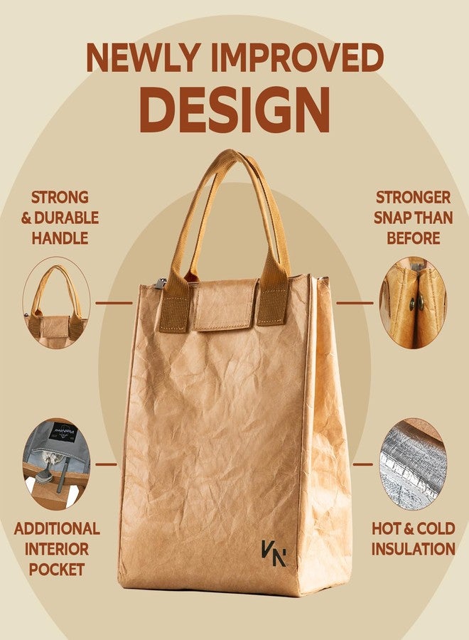 VonNova Women’s Insulated Lunch Bag with Premium 4mm Cooler Insulation, Cute Large 7L Lunch Tote for Office, Durable Small Lunch Box for Women, Stylish Lunchbox for Adults, Teens, Nurses, Teachers - Image 3