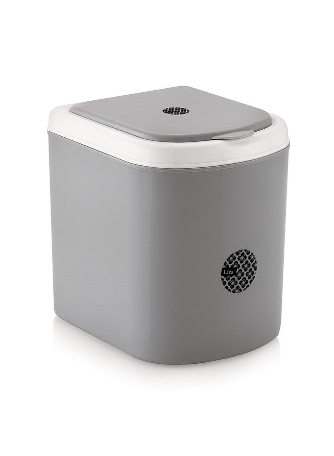 Nabhya Plastic Combo Of 2 Pc Mini Waste Bin Open-Top Disposal Dustbin For Car Office Desk And Home Use (Blue & Grey) - Image 3
