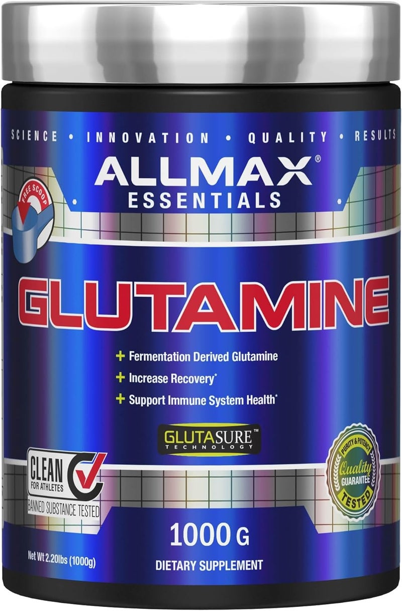 ALLMAX Nutrition 100% Pure Micronized Glutamine Dietary Supplement, Gluten-Free, Vegan, and Kosher Certified, 1000g - Image 1