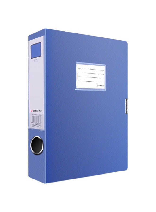 Comix 55Mm Thick Velcro File Box/A4 Document Box/Storage Box, Blue, Office Stationery Hc-55 - Image 3