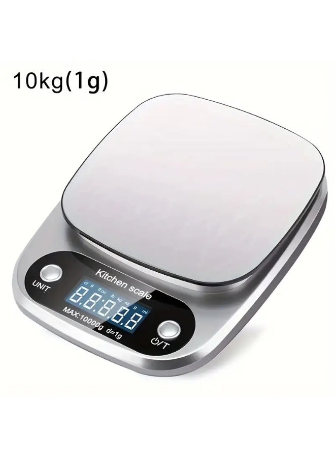 ميزان مطبخ ديجيتال ستانلس ستيل بدقة عالية وسعة حتى 10 كجم - Image 1