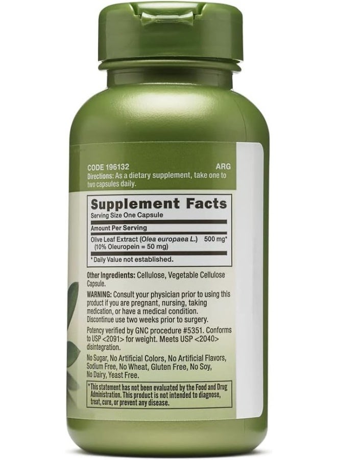 GNC Herbal Plus Olive Leaf 500 Mg - Image 2