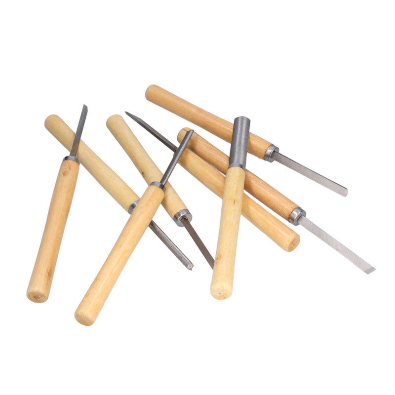 Wood Carving Chisels 8 Piece Set Ergonomic Non-Slip Handle High Hardness HRC58-62 - High Frequency Hardening Cutting Edge Wood Turning Chisels for Woodworking - Image 4