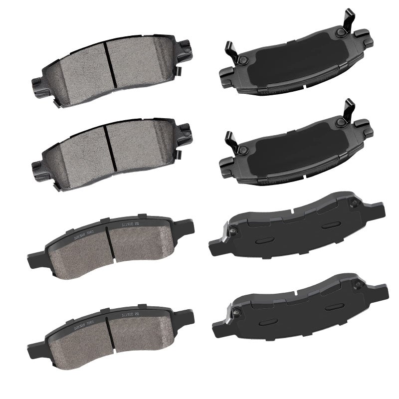cciyu D1169 D883 Ceramic Front Rear Brake Pads For Buick EnclaveRainierFor Chevy SSRTrailblazerTraverseTrailblazer EXTFor GMC AcadiaEnvoyFor GMC Envoy XLFor Isuzu AscenderFor Saturn Outlook