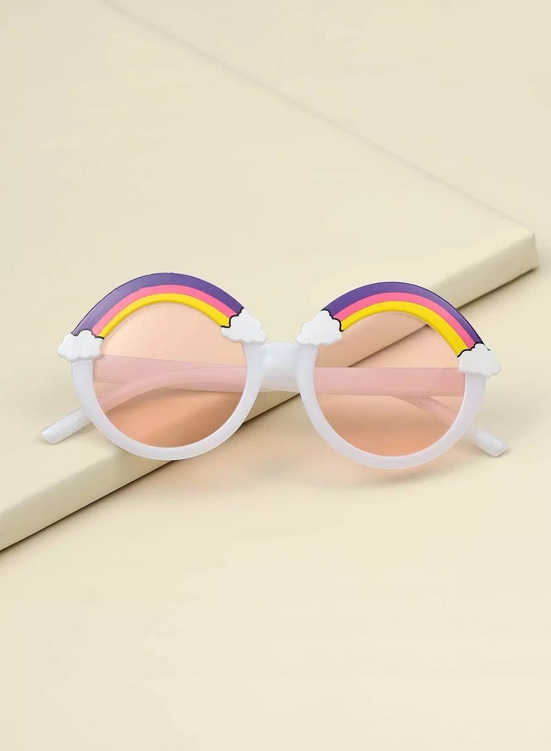 Generic Toddler Kids Rainbow Acrylic Frame Sunglasses - Image 1