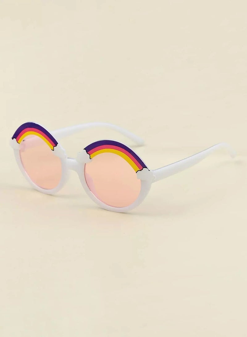 Generic Toddler Kids Rainbow Acrylic Frame Sunglasses - Image 2