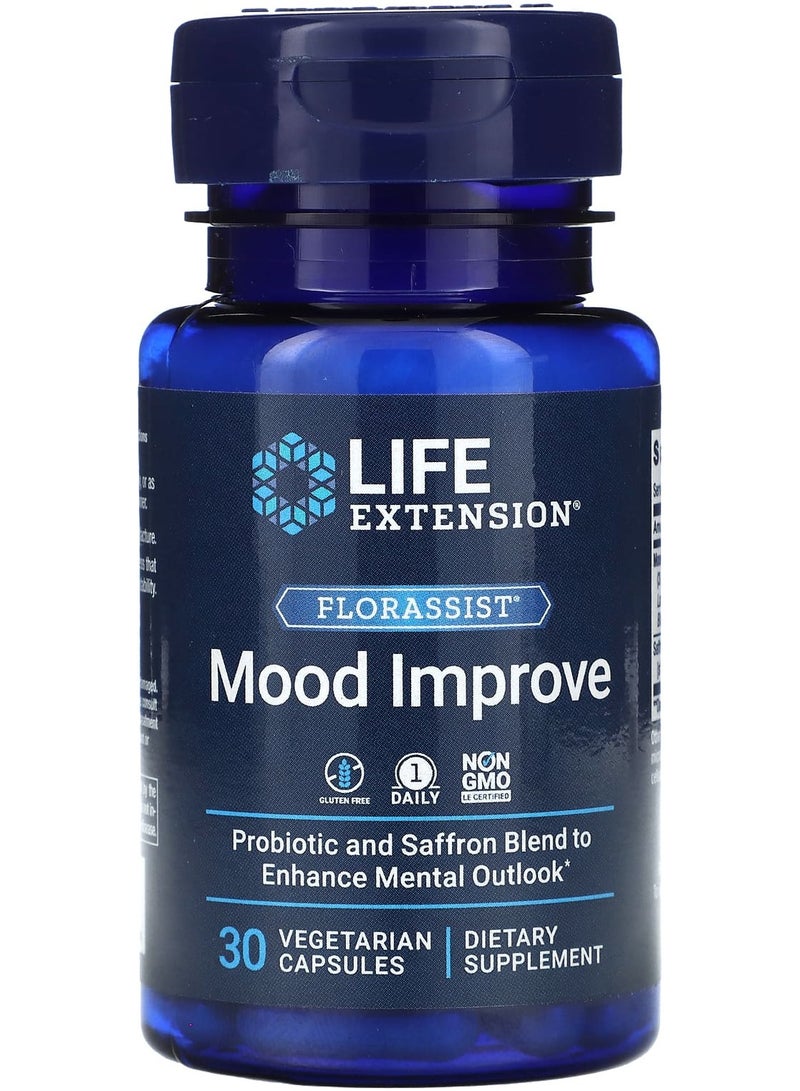 FLORASSIST Mood Improve,  30 Vegetarian Capsules