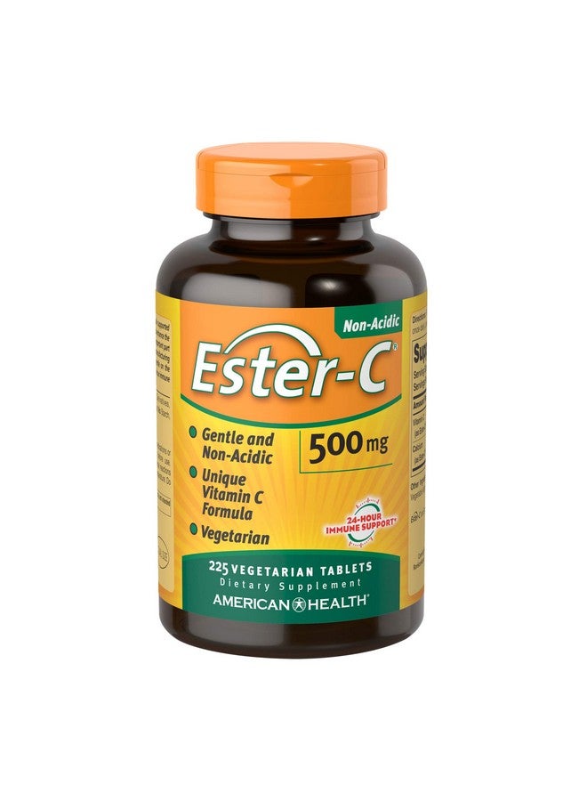 Ester - C Ester-C American Health Vitamin C 500 mg Coated Tablets, Immune System Booster, Stomach-Friendly Supplement, 225 Count - Image 1