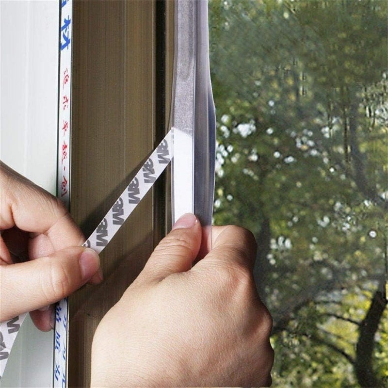 woobles Silicone Seal Strip,Weather Stripping for Door or Window,Weatherproof Soundproof Self Adhesive Door Strip Bottom,Insect Proof Silicone Sealing Sticker for Gap of House or Shower Door (1M,25MM) - Image 5