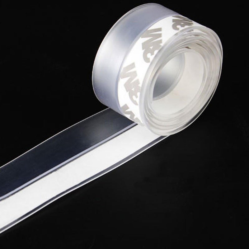 woobles Silicone Seal Strip,Weather Stripping for Door or Window,Weatherproof Soundproof Self Adhesive Door Strip Bottom,Insect Proof Silicone Sealing Sticker for Gap of House or Shower Door (1M,25MM) - Image 3