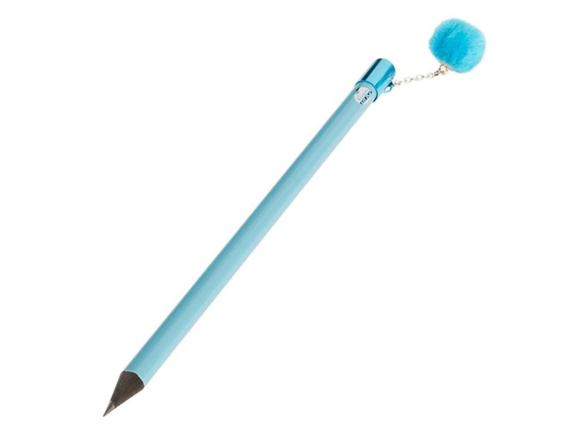 Tinc Pom Pom Charm Pencil - Blue Pompclbl
