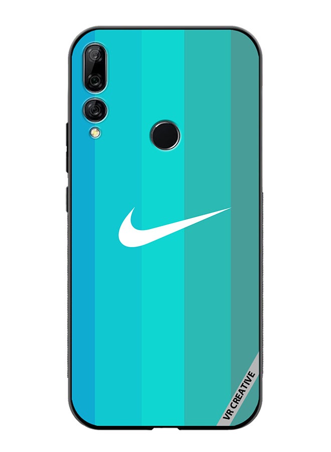 VR CREATIVE Protective Case Cover For Huawei Y9 Prime 2019 Nike Logo Turquois Design Multicolour - Image 1