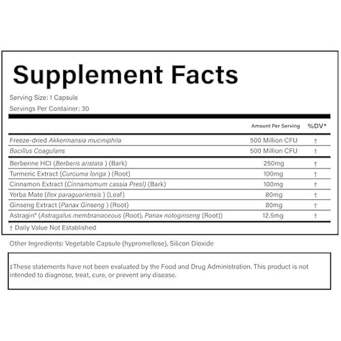 PURE® GLP-1 Support - Natural GLP-1 Alternative - 30 Capsules - with Akkermansia Muciniphila, Berberine HCl & Yerba Mate - Appetite Control & Metabolic Weight Management Supplement - Made in USA - Image 5