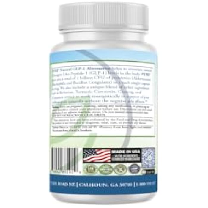 PURE® GLP-1 Support - Natural GLP-1 Alternative - 30 Capsules - with Akkermansia Muciniphila, Berberine HCl & Yerba Mate - Appetite Control & Metabolic Weight Management Supplement - Made in USA - Image 4