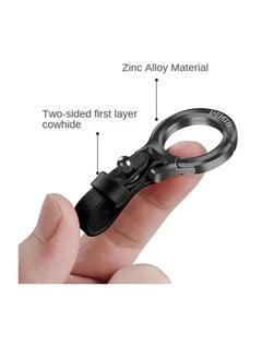 OUYoo OUYoo 4Pcs Car Keychain Personalized Creative, Premium Car Keychain, Zinc Alloy Keychain Leather Strap Car Key Fob, Durable Leather Car Keychain, Key Fob Accessory with Keyrings Zinc Alloy Buckle.  - Image 4