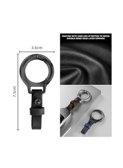 OUYoo OUYoo 4Pcs Car Keychain Personalized Creative, Premium Car Keychain, Zinc Alloy Keychain Leather Strap Car Key Fob, Durable Leather Car Keychain, Key Fob Accessory with Keyrings Zinc Alloy Buckle.  - Image 5