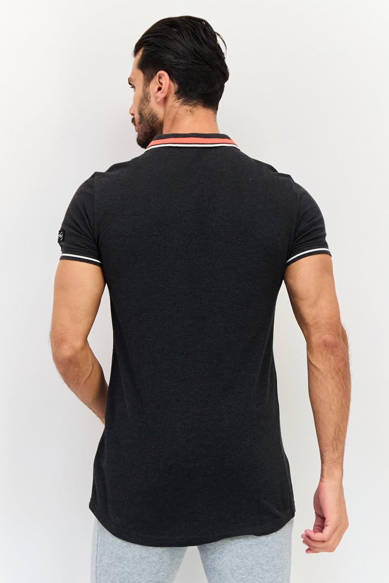 PUMA Men Sportswear Fit Short Sleeve Outdoor Polo Shirt, Grey - Image 3