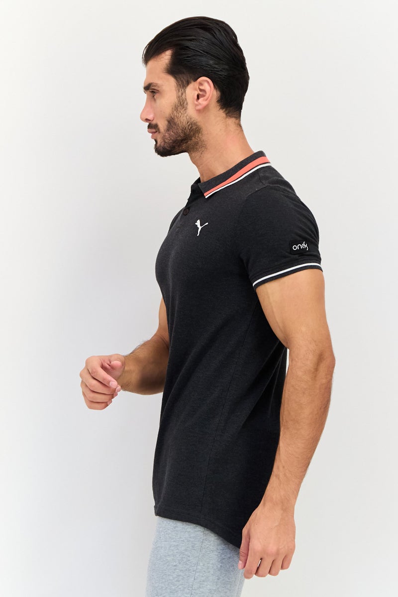 PUMA Men Sportswear Fit Short Sleeve Outdoor Polo Shirt, Grey - Image 2