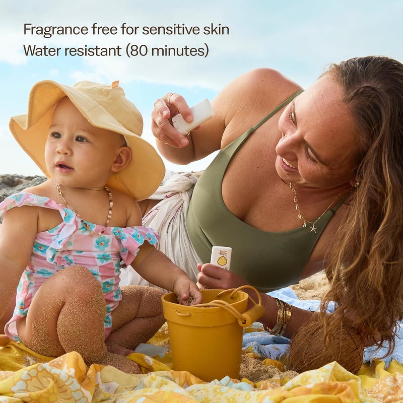 Sun Bum Baby SPF 50 Sunscreen Stick, Mineral Roll-On UVA/UVB Face and Body Protection for Sensitive Skin, Fragrance Free, Travel Size, Unscented, 0.45 Oz - Image 2