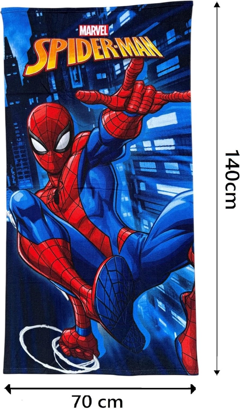Cartoon Marvel Spiderman Beach Towel Microfiber Polyester 240gsm Beach Towel Pool Kids Size 70x140cm - Image 2