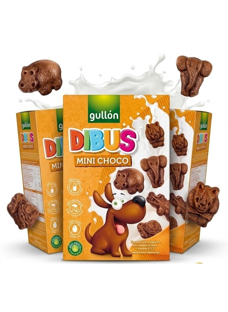 Gullon Hookies Mini Cacao Biscuits 250g 3 pieces - Image 1