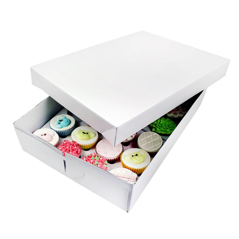 PME Cupcake Box for 24 Cakes White 43 x 31 x 9 cm