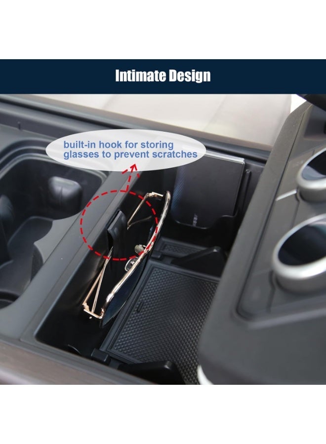 " for Land Rover Defender Accessories 2020-2022 Center Console Organizer Tray for Defender 90 110 130 2021 Interior Storage Box with Glasses Shelf/Phone Stand/Cards Slot (Gear Shift Organizer) - Image 4
