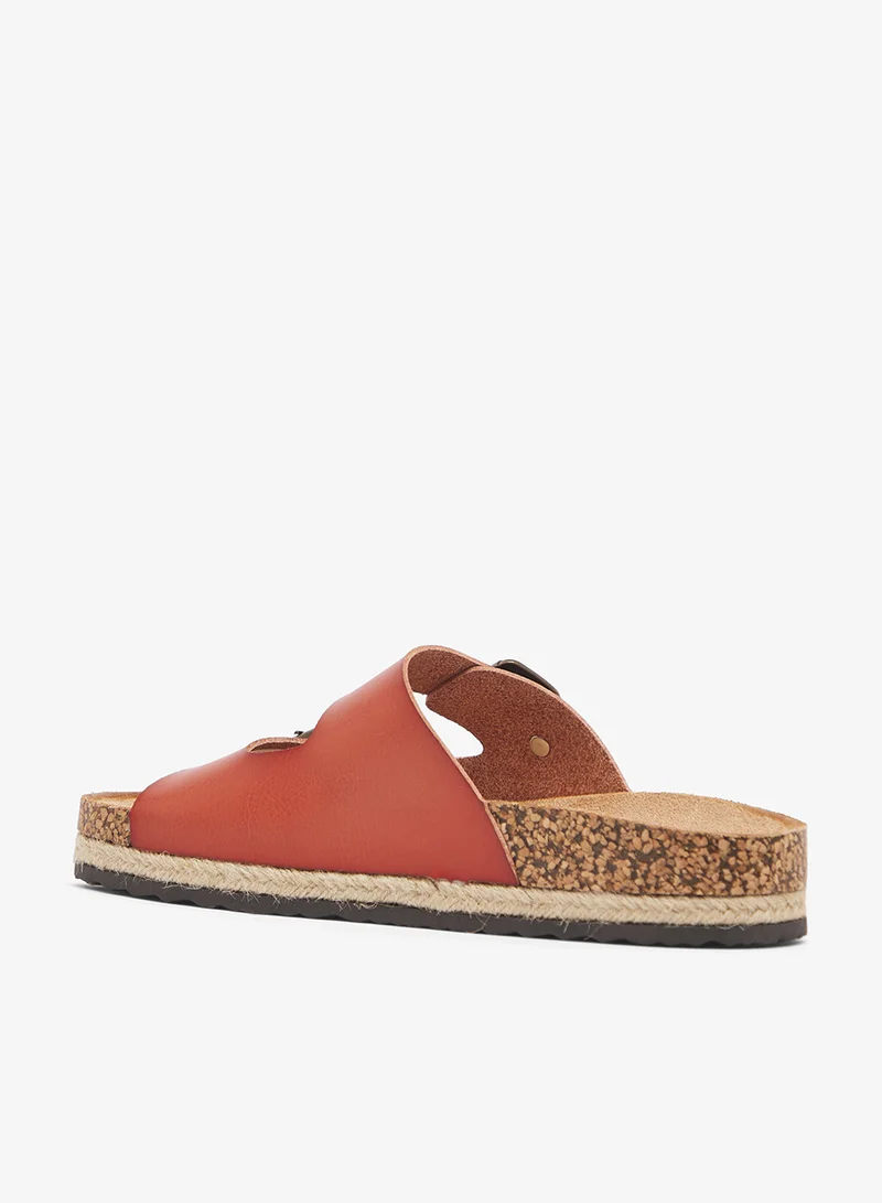 DOWN TO EARTH Double Strap Sandal Slide