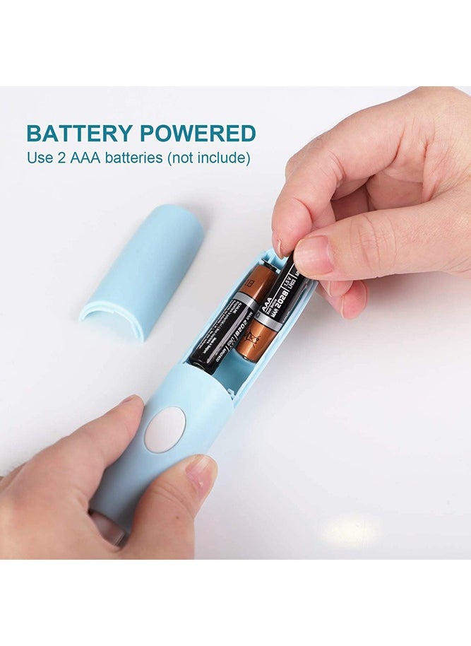tenwin - Electric Erasers, Electric Eraser with 16 Refills, Battery Operated Eraser, Electric Eraser Portable and Automatic Pencil Eraser Kit for Artists, Art Pencils, Drawing, Painting, Sketching, Drafting, Blue - Image 1