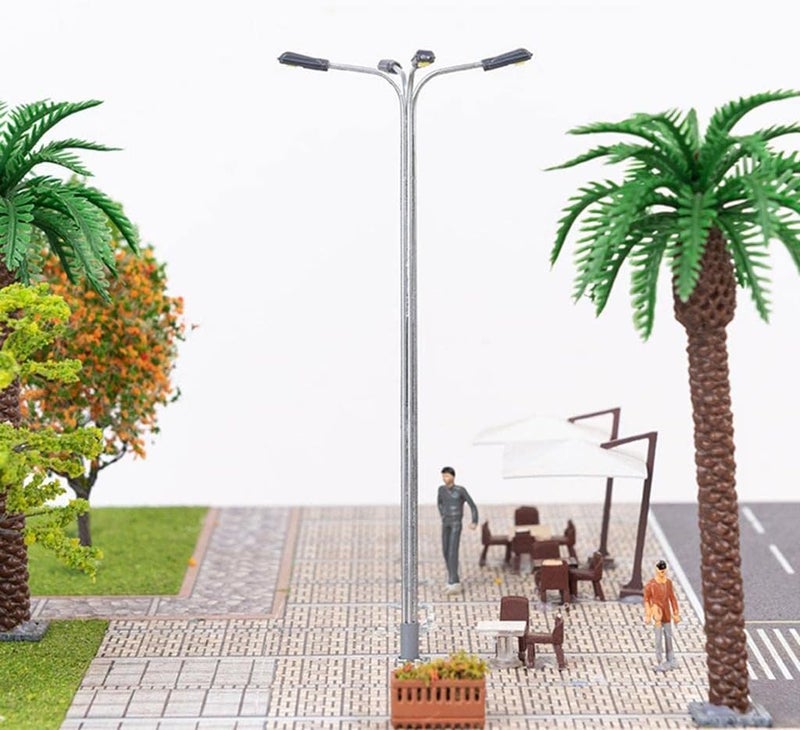 كلاراكو غير متوفر، 5 مصابيح إضاءة شوارع لقطارات نموذجية بمقياس HO وOO، أبيض، 1:75 - Image 5