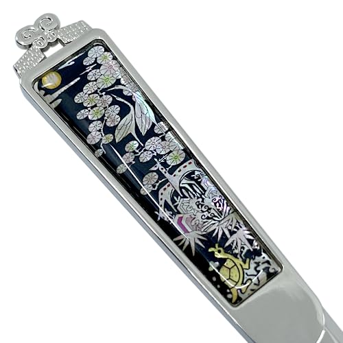 Nacreh Decorative Envelope Paper Letter Opener with Mother of Pearl Antique Design Silver Steel Office Knife Hand Cutter Blade (Longevity) - Image 2