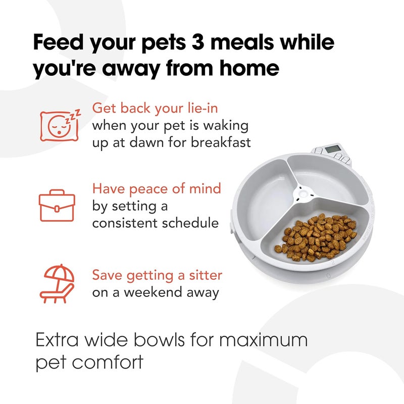 Cat Mate C300 Automatic Digital Pet Feeder for Dogs and Cats BPA and BHT Free with Ice Pack - Image 3