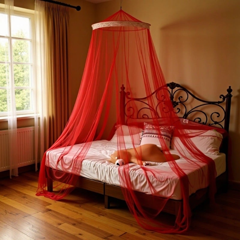 Window Canopy Simple Dome Mosquito Net Hanging Princess Tent Encrypted Folding Student Dormitory Tent - Image 3