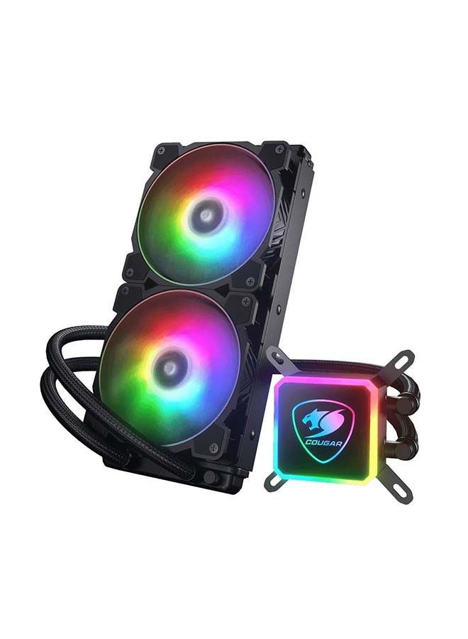 Cougar AIO Liquid Cooling Aqua 280 mm x 1 + Fan x2 140 mm + RGB LED Pump Head + Remove Control - Image 2