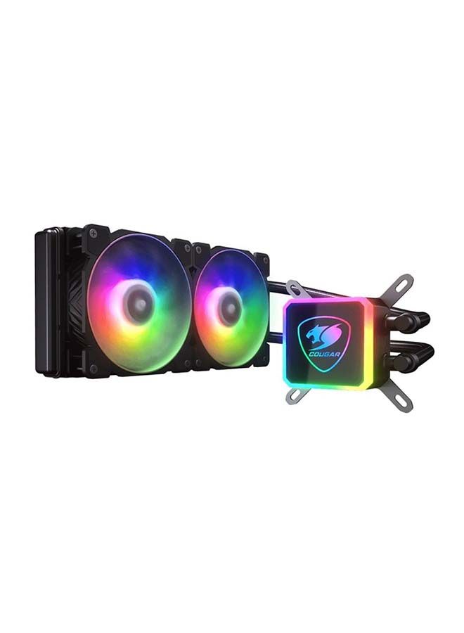 Cougar AIO Liquid Cooling Aqua 280 mm x 1 + Fan x2 140 mm + RGB LED Pump Head + Remove Control - Image 1