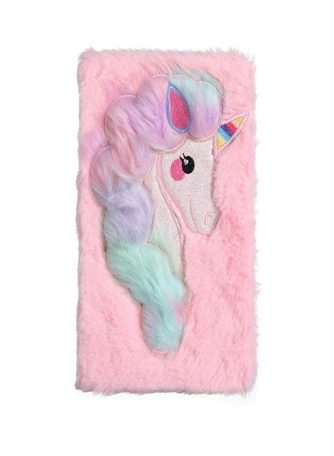 SAMVARDHAN A5 Multicolored unicorn Smooth Fur Notebook/Diary with Bow type - Best Gift for Wife & Girlfriend - Image 1