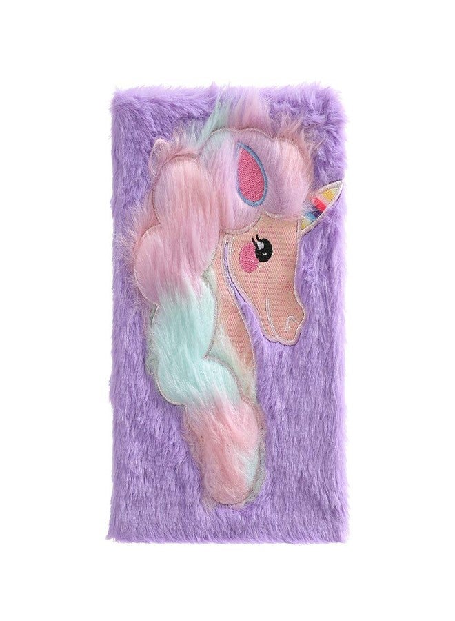 SAMVARDHAN A5 Multicolored unicorn Smooth Fur Notebook/Diary with Bow type - Best Gift for Wife & Girlfriend - Image 3